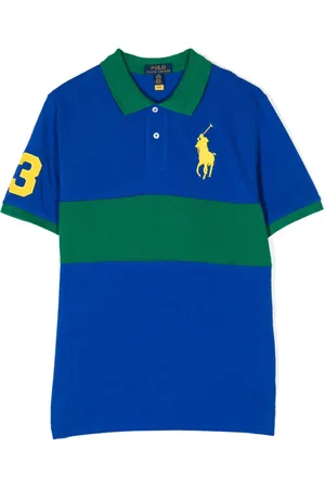 Ralph Lauren Colour-block logo-embroidered polo shirt