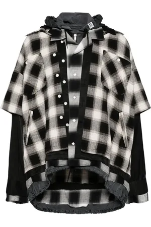 Maison Mihara Yasuhiro Checked-pattern shirt