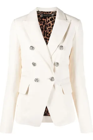 Philipp Plein Double-breasted leather blazer