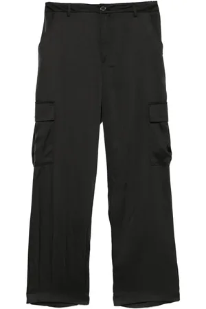 DKNY High-rise satin trousers