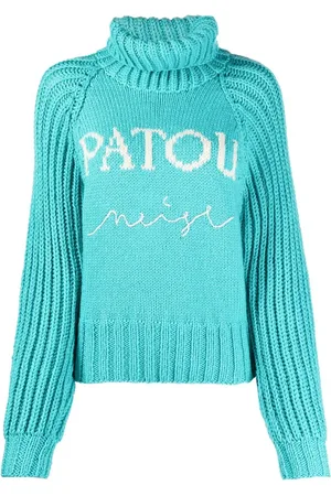 Patou Intarsia-knit logo jumper