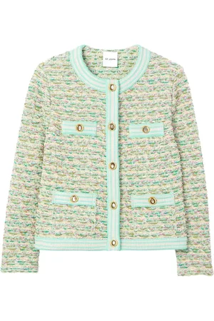 ST. JOHN Boucle-tweed knit jacket