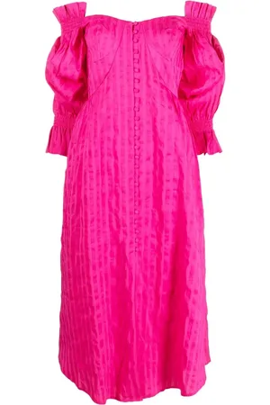 Cult Gaia Off-shoulder cotton dress