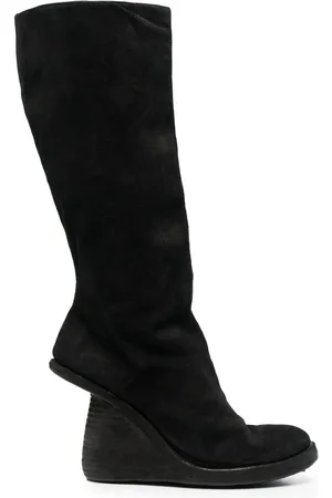 GUIDI Asymmetric-heel knee boots
