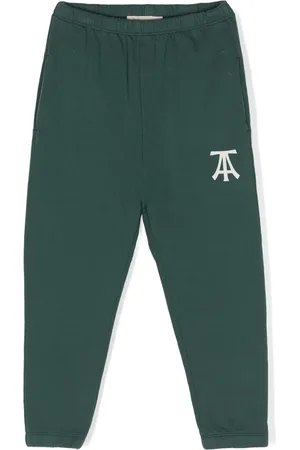 The Animals Observatory Logo-print cotton track pants