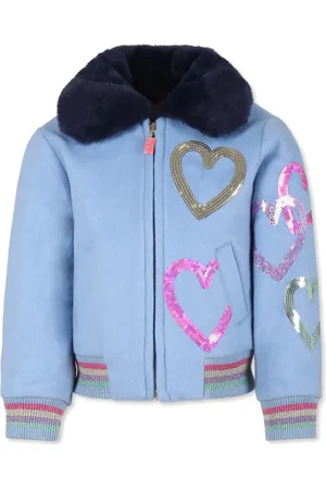 Billieblush Heart-motif bomber jacket