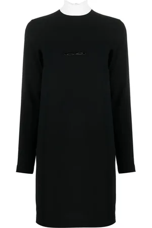 Nº21 Scarf-detail two-tone minidress