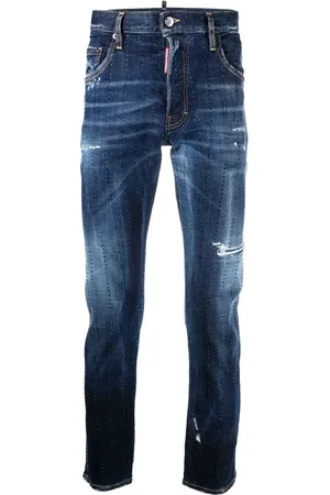 Dsquared2 Gem-embellished distressed jeans