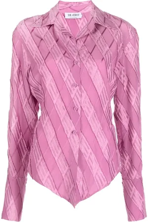 The Attico Jacquard-effect button shirt