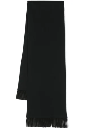 Saint Laurent 1980s fringed wool scarf