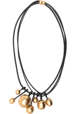 MONIES Salix oversize circular-pendant necklace