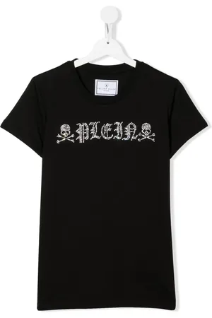 Philipp Plein TEEN crystal logo-embellished T-shirt