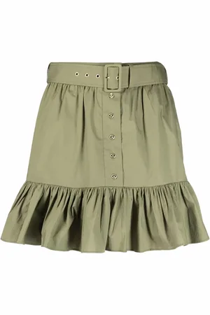 Michael Kors Belted ruffle-trim mini skirt