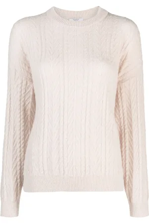 PESERICO SIGN Cable-knit wool-blend jumper