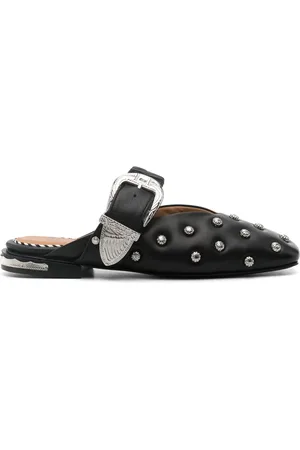 TOGA PULLA Stud-embellished leather mules