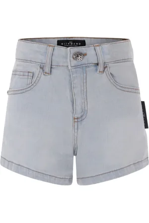 John Richmond Logo-print denim shorts