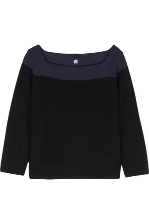 VERSACE 2000s colour-block jumper