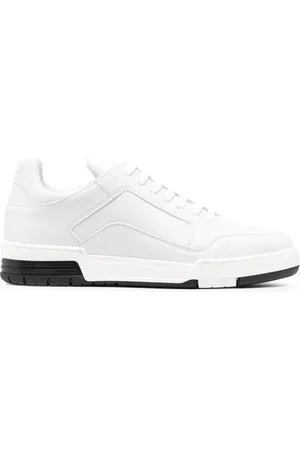 Moschino Leather lace-up sneakers