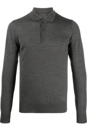Emporio Armani Virgin wool polo sweater