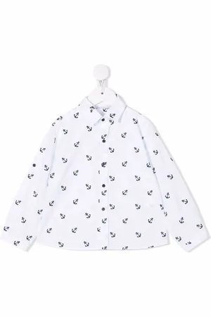 PATACHOU Anchor-print cotton shirt