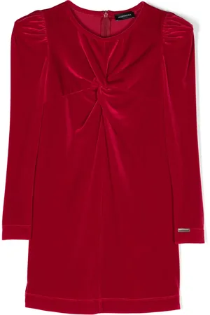 MONNALISA Long-sleeve velvet dress