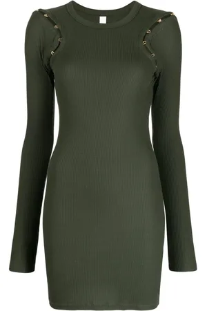 DION LEE Hook & Eye ribbed dress