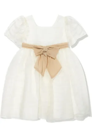 PATACHOU Bow-detail cotton lace dress