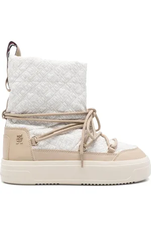 Tommy Hilfiger Monogram-embroidered snow boots