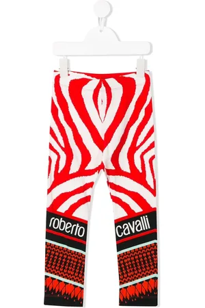 Roberto Cavalli Zebra Foulard print leggings