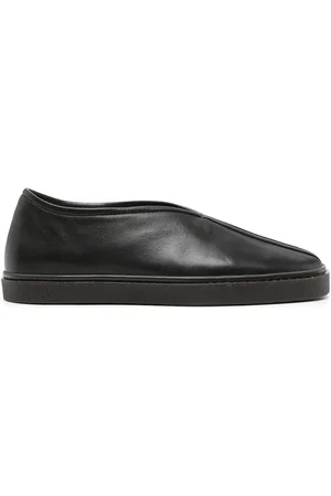 LEMAIRE Piped leather sneakers