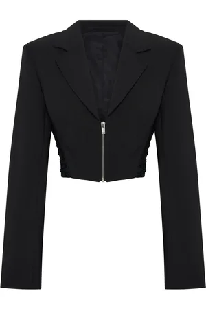 DION LEE Zipped cropped blazer