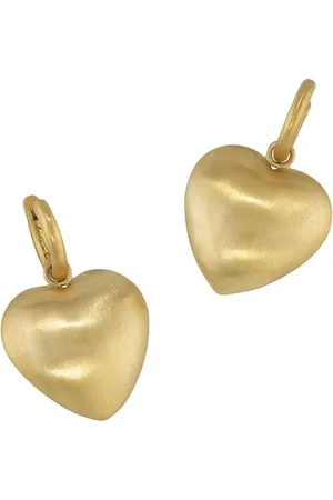 Irene Neuwirth 18kt yellow Dome Heart earrings