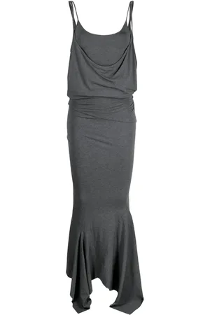 The Attico Draped mélange dress