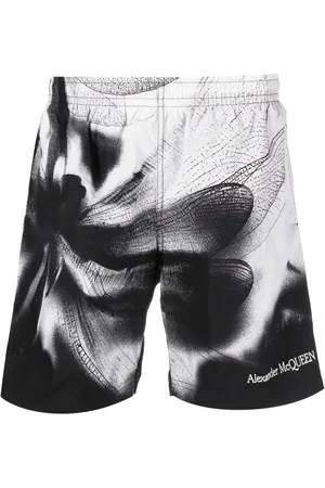 Alexander McQueen Dragonfly-print swim shorts