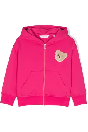 Palm Angels Pop Pa Bear zip-up cotton hoodie