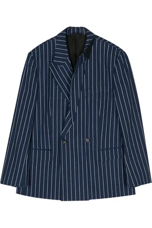 Marina Yee Striped double-breasted blazer