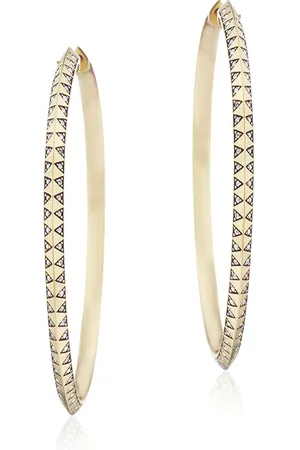 HARWELL GODFREY 18kt yellow hoop earrings