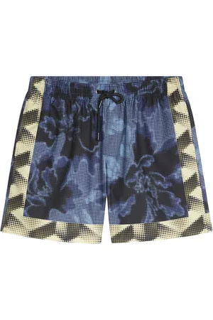DRIES VAN NOTEN Floral-print swim shorts