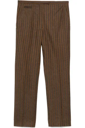 Hermès 2010s stripped trousers