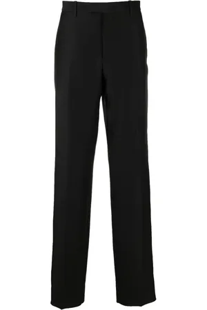 OFF-WHITE Straight-leg wool-blend tailored trousers