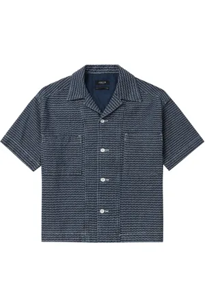 FIVE CM Geometric-print cotton shirt