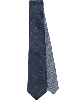 CANALI Floral-jacquard scarf