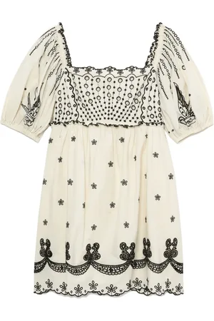 SEA Embroidered mini dress
