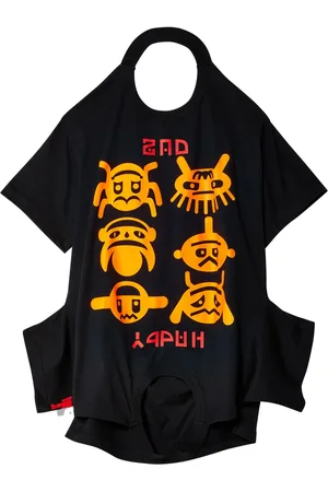WALTER VAN BEIRENDONCK Happy/Sad turntable T-shirt