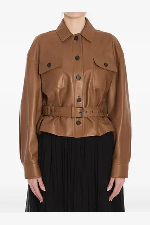 Saint Laurent Leather cropped jacket