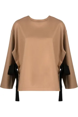 ERIKA CAVALLINI Terry-cloth cape blouse