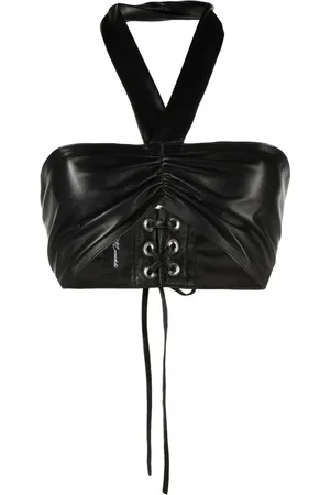 Manokhi Halterneck leather top