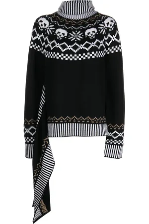 MONSE Wool intarsia-knit roll-neck jumper