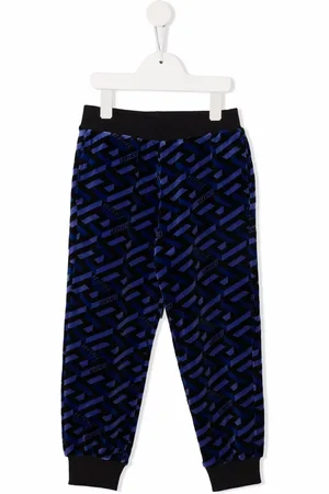 VERSACE All-over logo print sweatpants