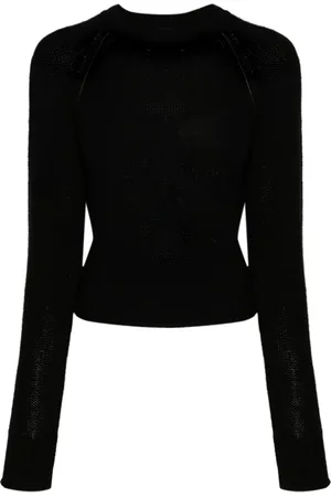 Fabiana Filippi Raglan-sleeves trimmed jumper